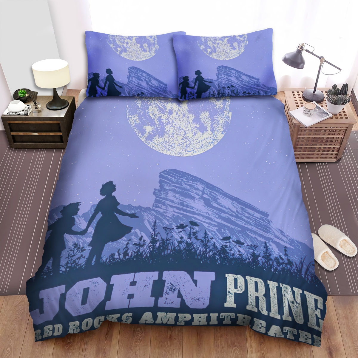John Prine Poster Art 2 Bed Sheets Spread Duvet Cover Bedding Set - Unique Anime Apparel for Fans