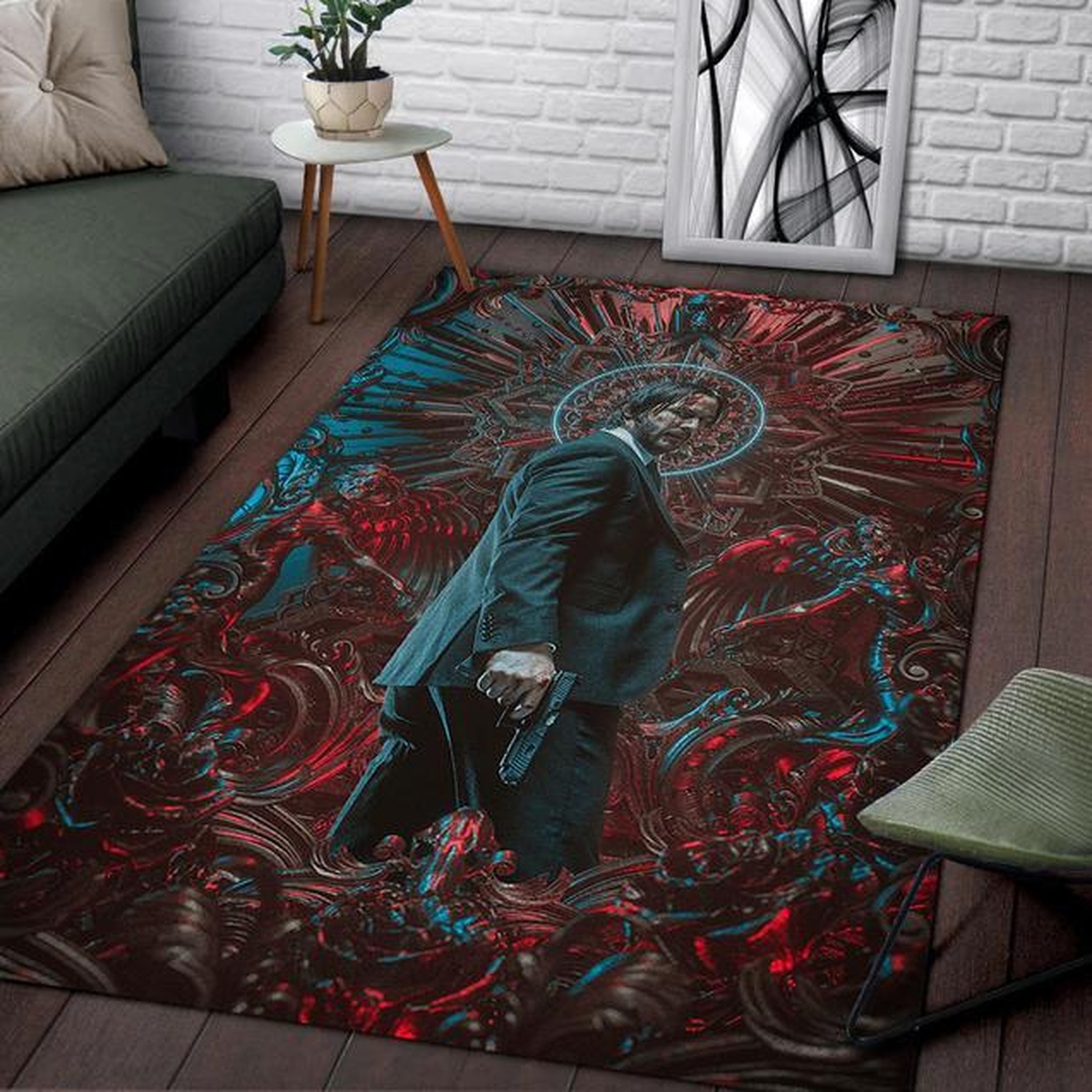John Wick Rug - Unique Anime Apparel for Fans