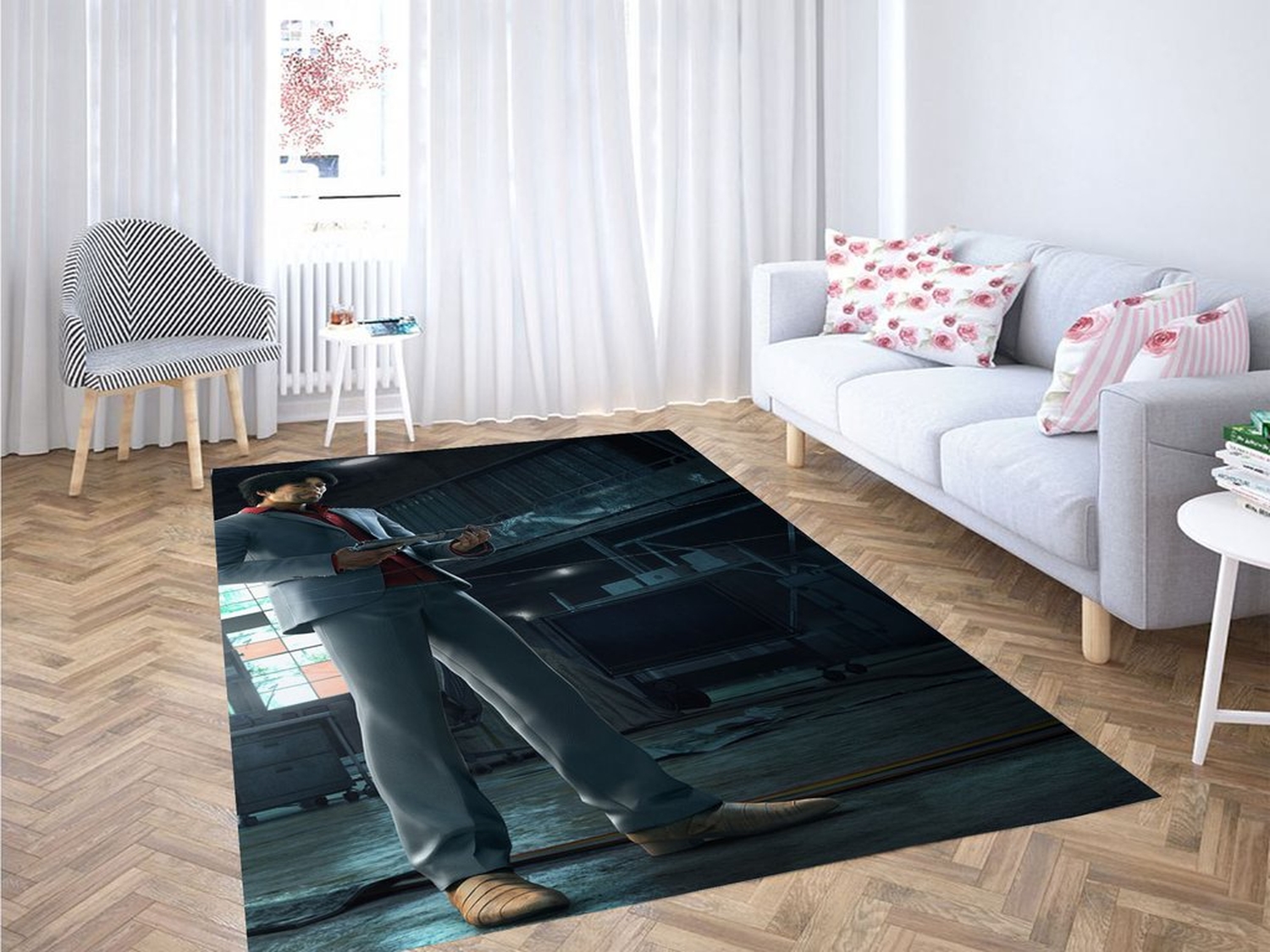 Jordi Chin Watch Dogs Living Room Modern Carpet Rug - Unique Anime Apparel for Fans
