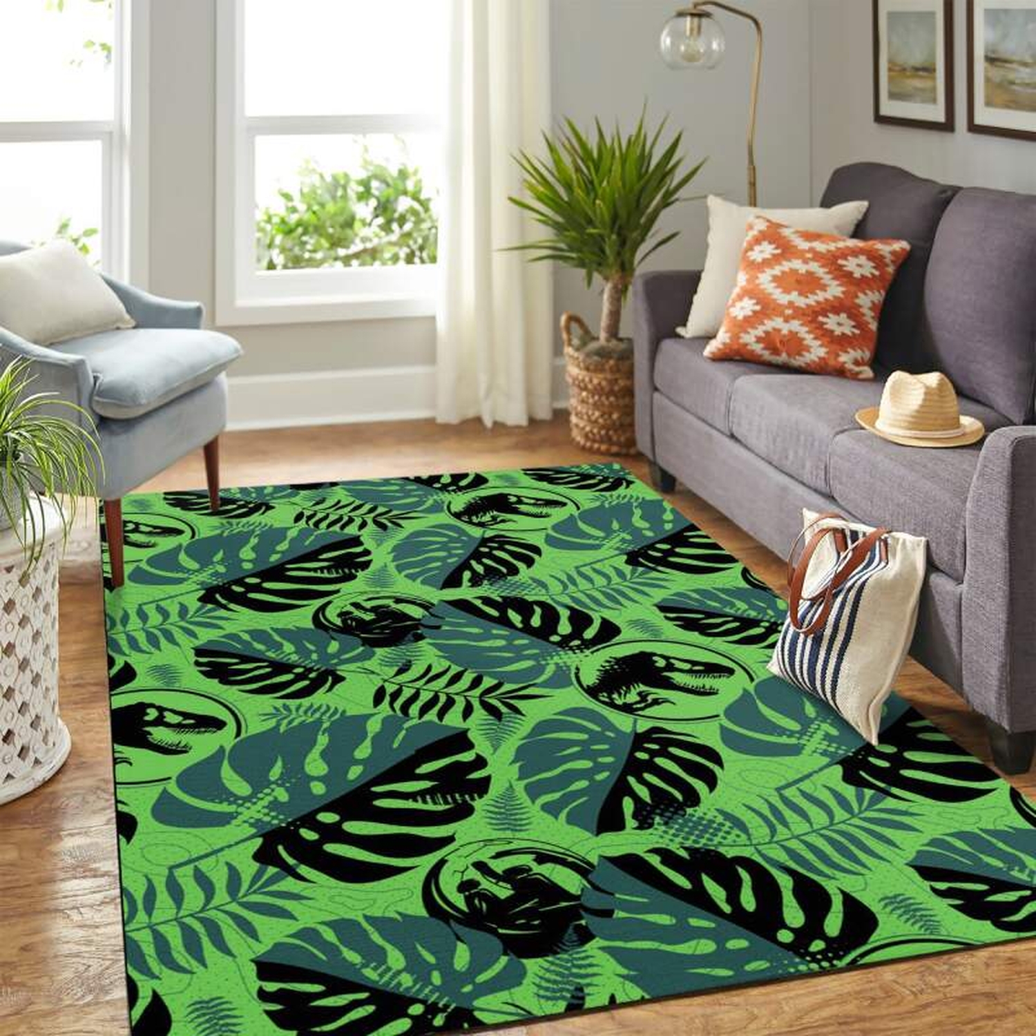 Jurasic World Carpet Rug - Unique Anime Apparel for Fans