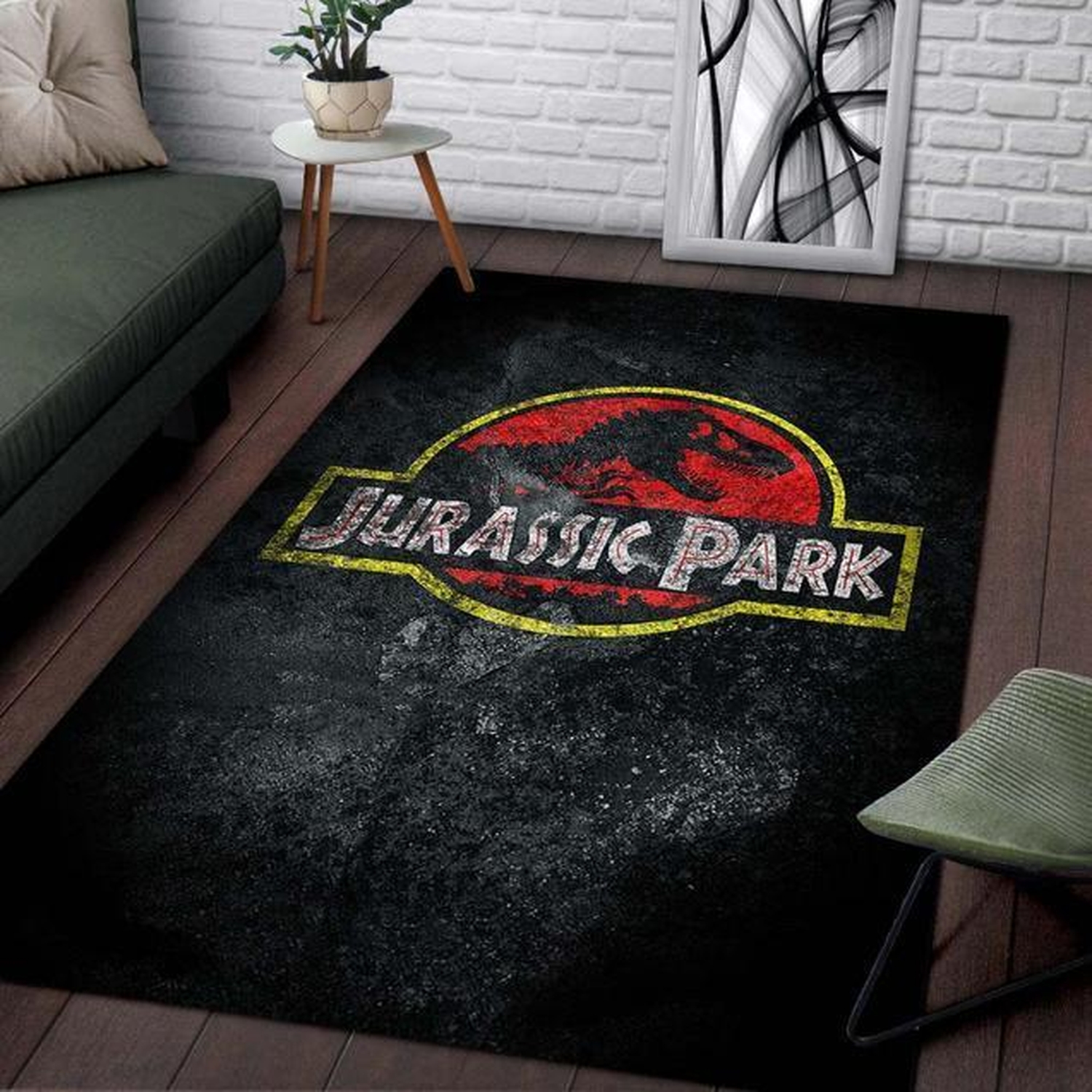 Jurassic Park The Adventure Continues Area Rug - Unique Anime Apparel for Fans