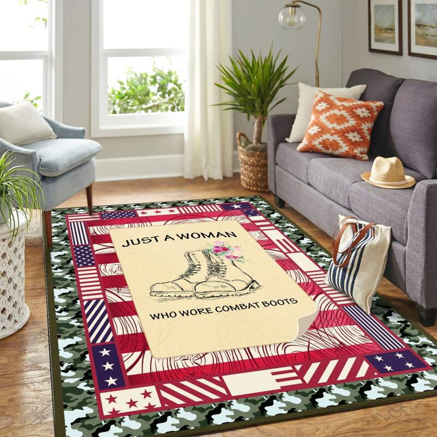 Just A Woman Mk Carpet Area Rug - Unique Anime Apparel for Fans