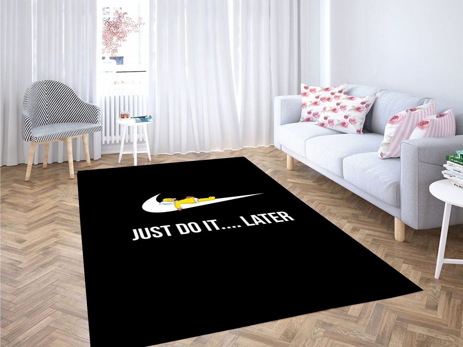 Just Do It Later Homer Sleep Carpet Rug - Unique Anime Apparel for Fans