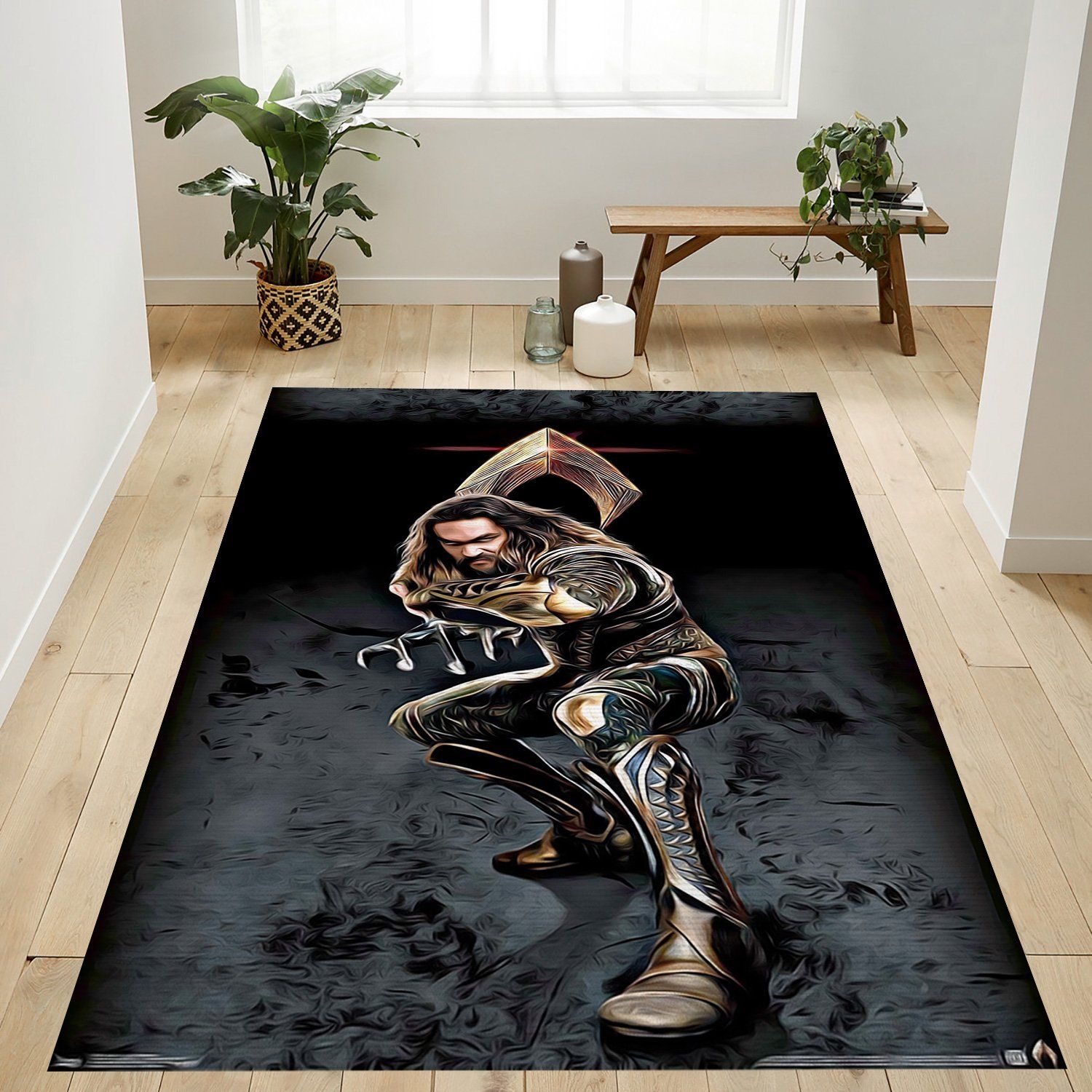Justice League Aquaman Rug - Unique Anime Apparel for Fans