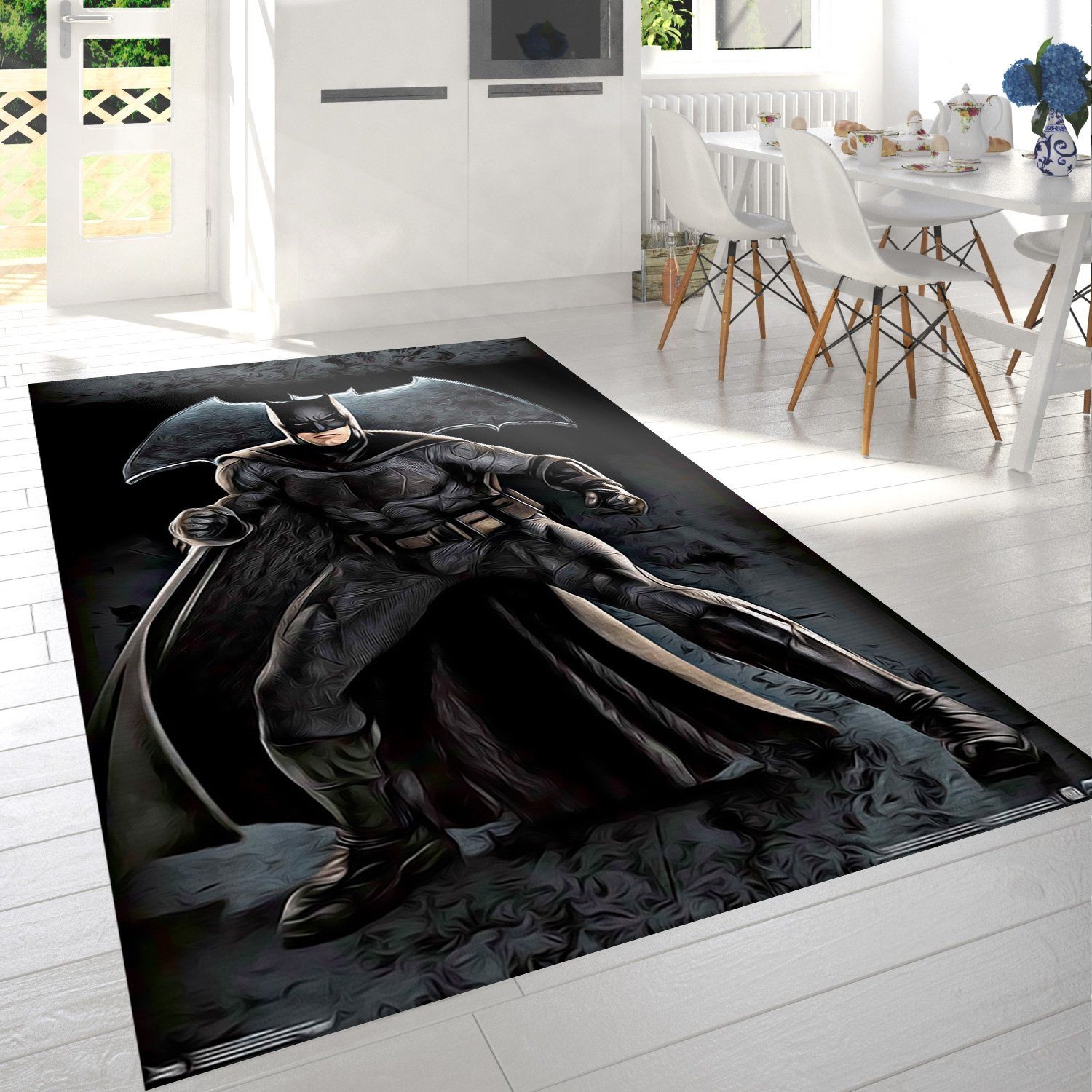 Justice League Batman Rug - Unique Anime Apparel for Fans