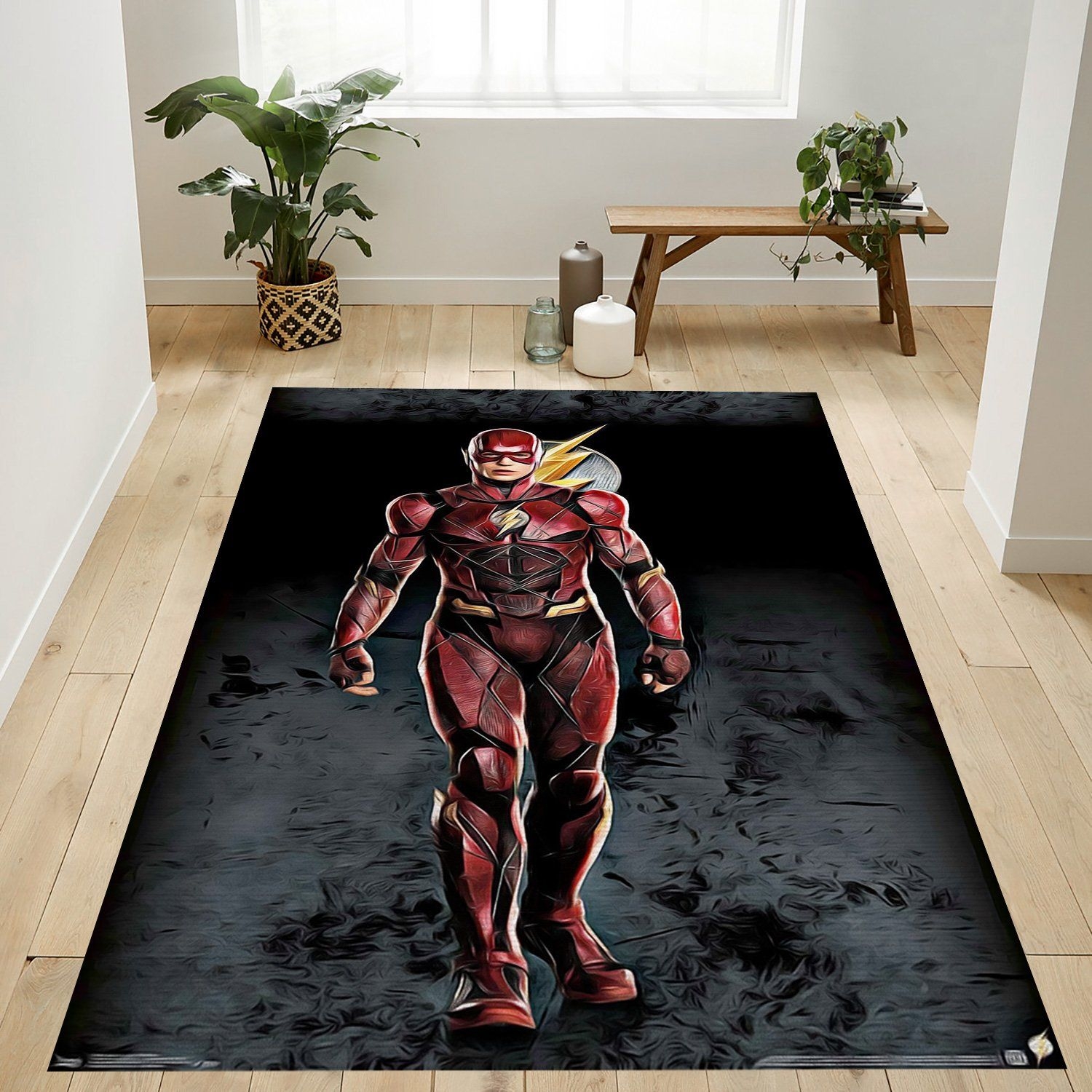 Justice League The Flash Rug - Unique Anime Apparel for Fans