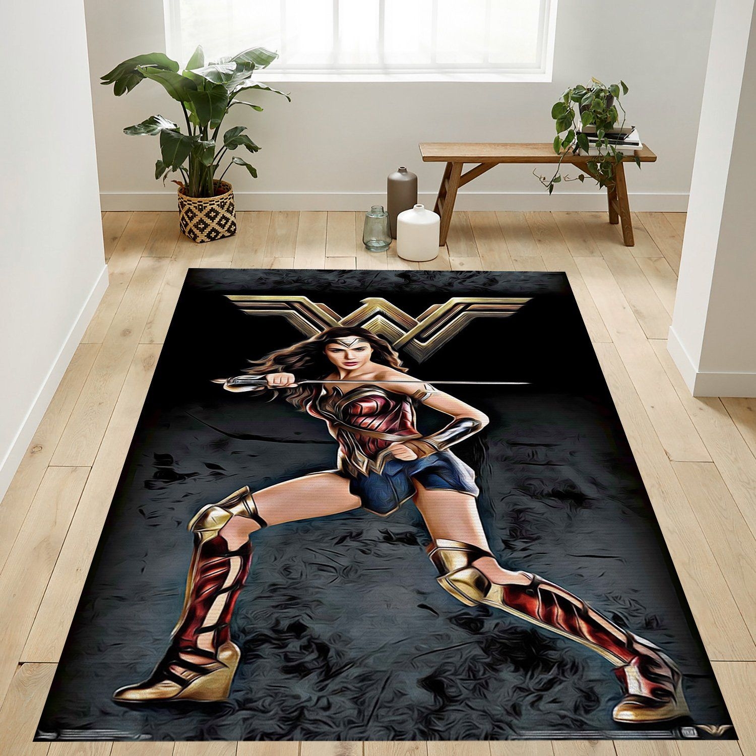 Justice League Wonder Woman Rug - Unique Anime Apparel for Fans