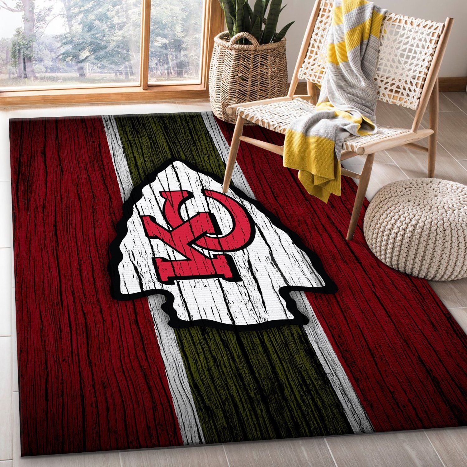 Kansas City Chiefs Sport Rug - Unique Anime Apparel for Fans