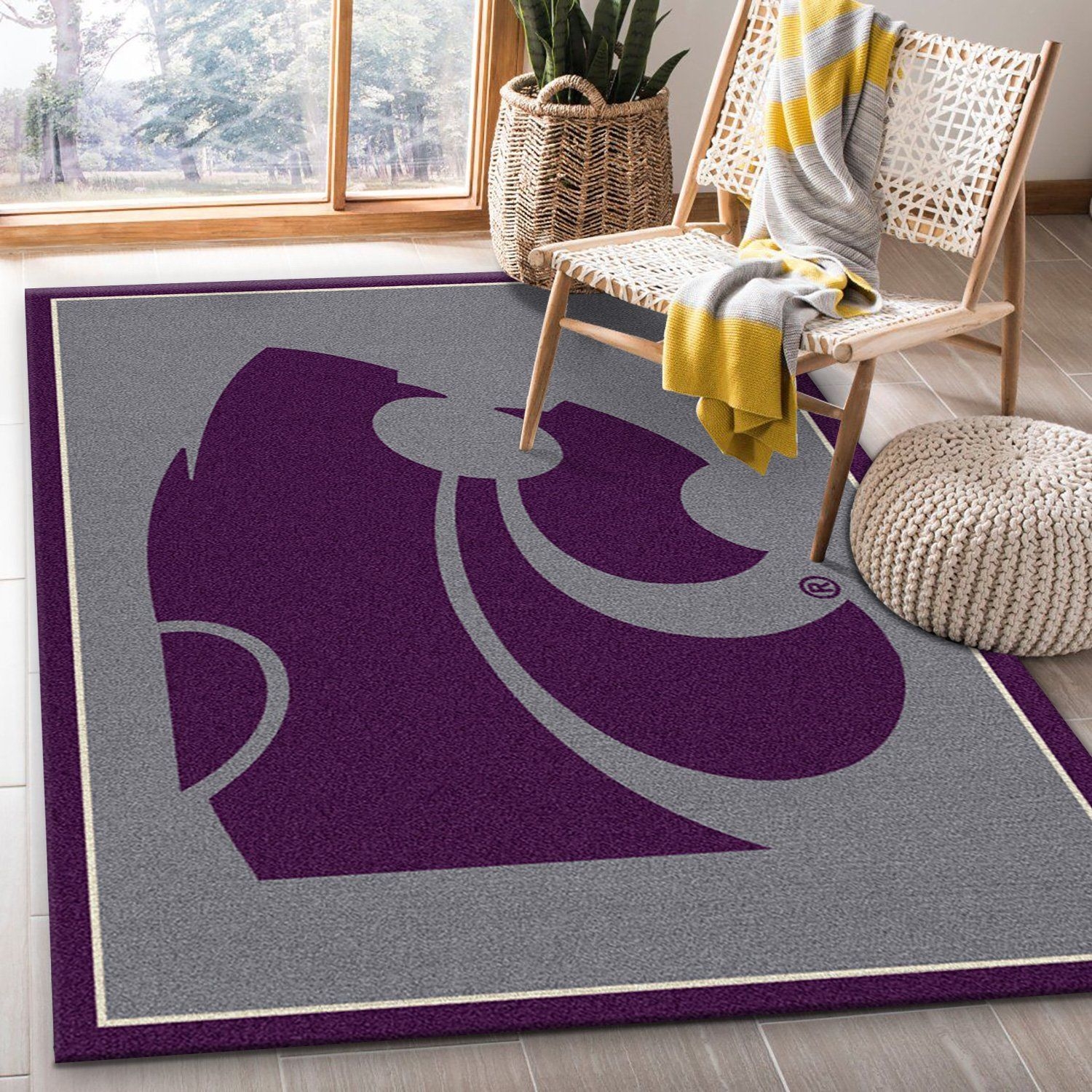 Kansas State Rug - Unique Anime Apparel for Fans