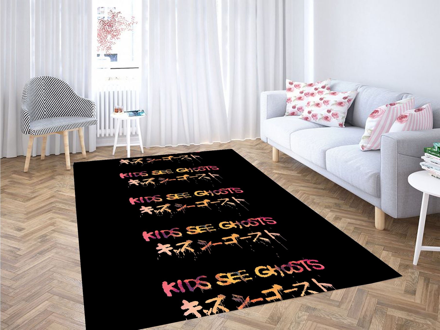 Kids See Ghost Japan Carpet Rug - Unique Anime Apparel for Fans