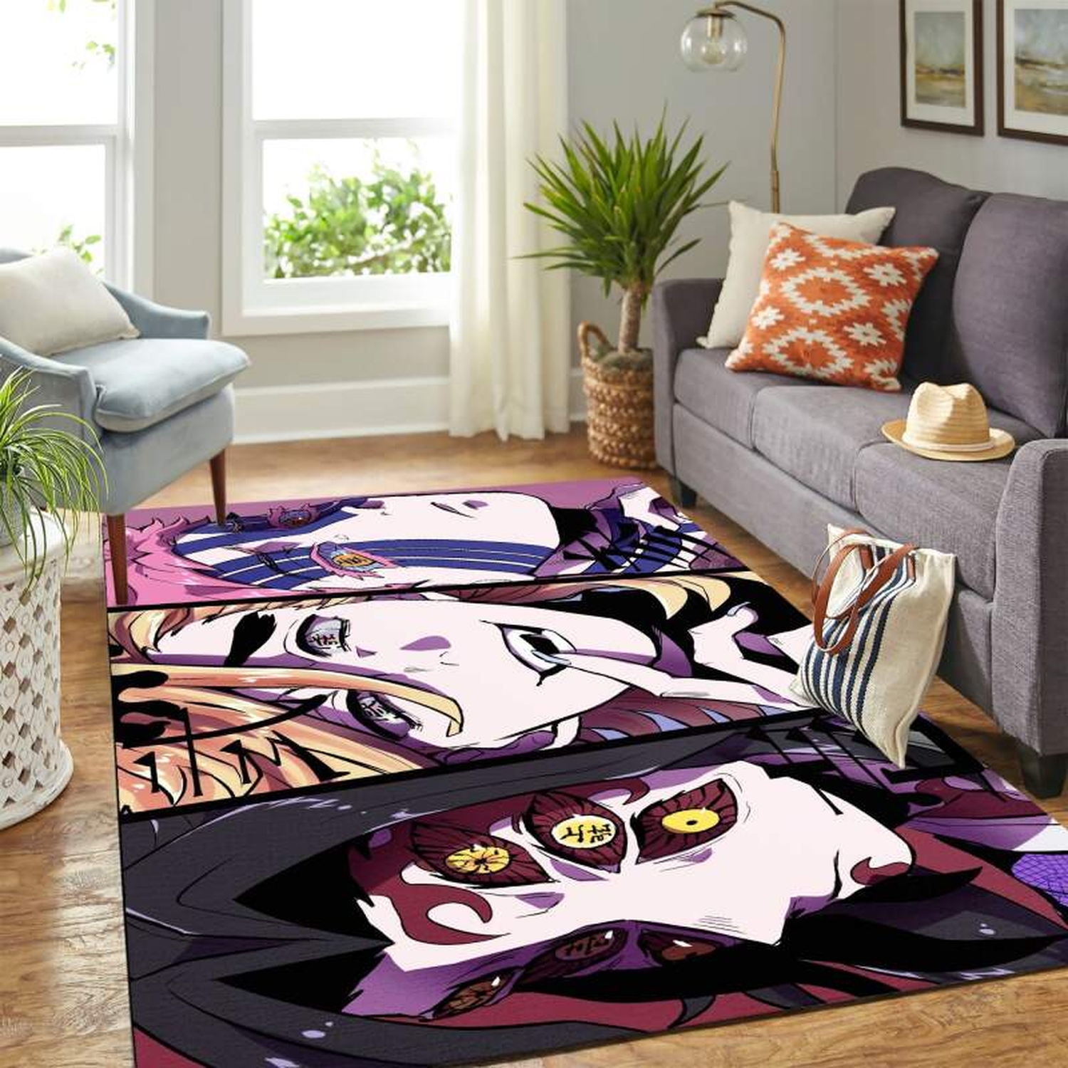 Kimetsu No Yaiba Demons Uhd Carpet Area Rug - Unique Anime Apparel for Fans