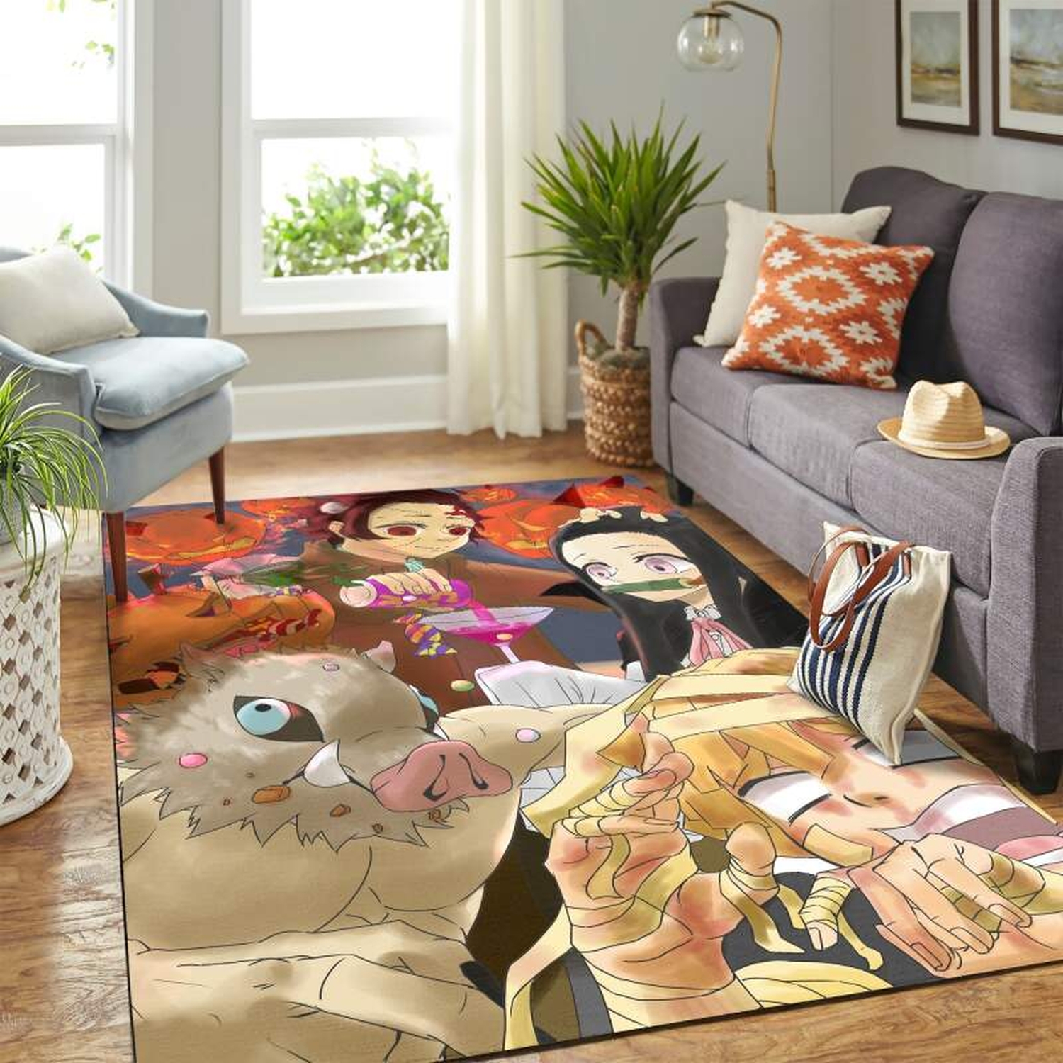 Kimetsu No Yaiba Team Carpet Floor Area Rug - Unique Anime Apparel for Fans