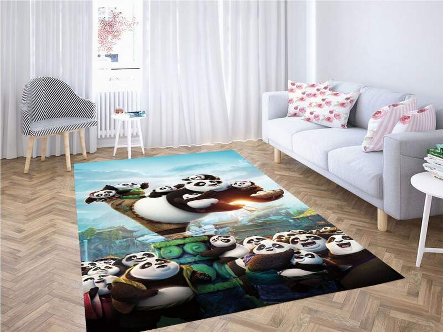 Kung Fu Panda Carpet Rug - Unique Anime Apparel for Fans