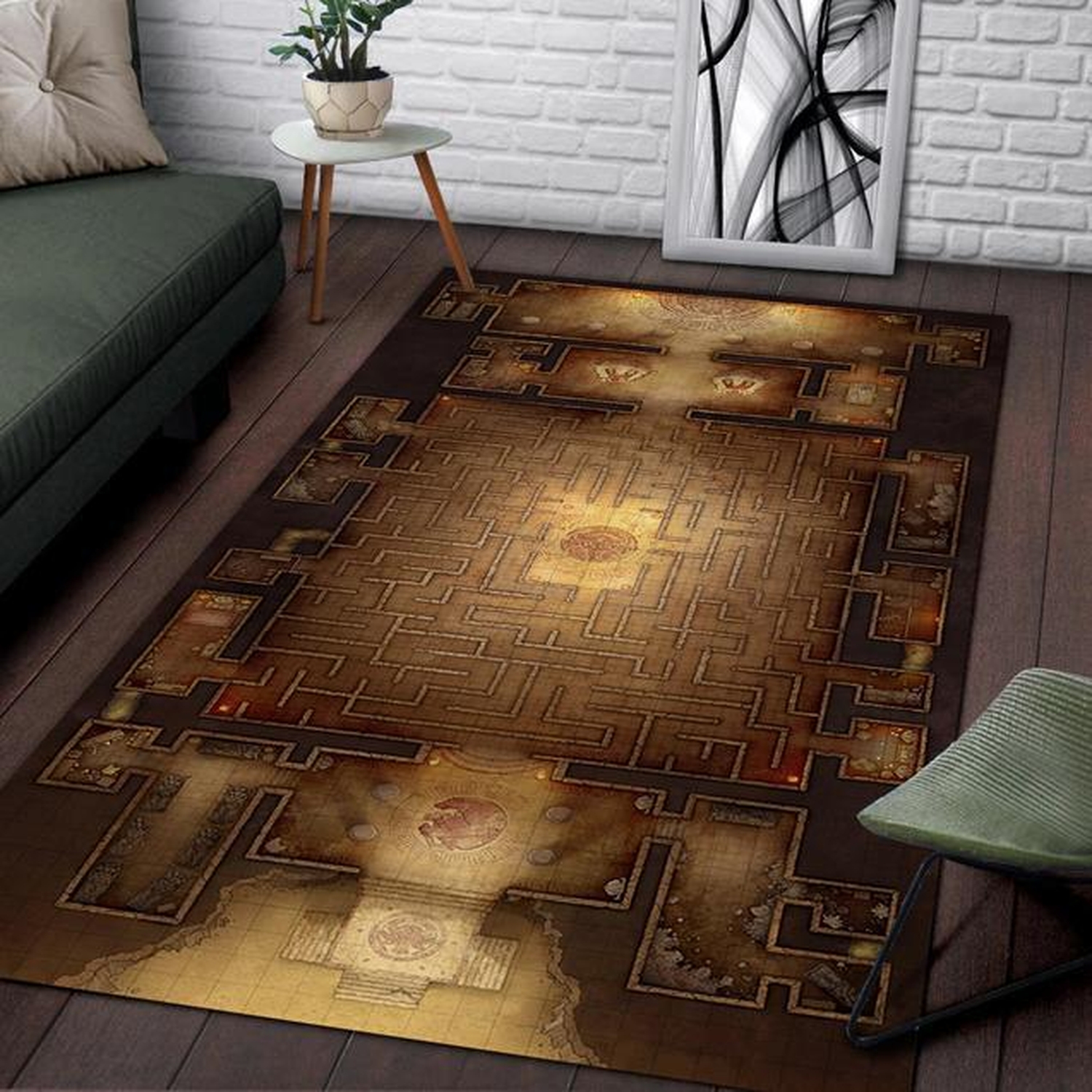 Labyrinth Of The Minotaur Area Rug - Unique Anime Apparel for Fans