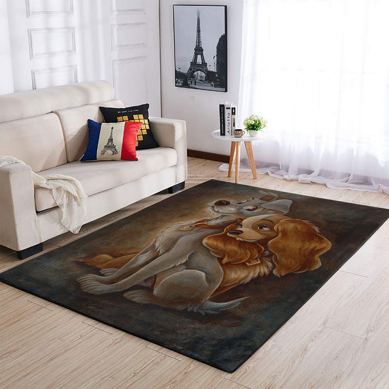 Lady And The Tramp Area Rug - Unique Anime Apparel for Fans