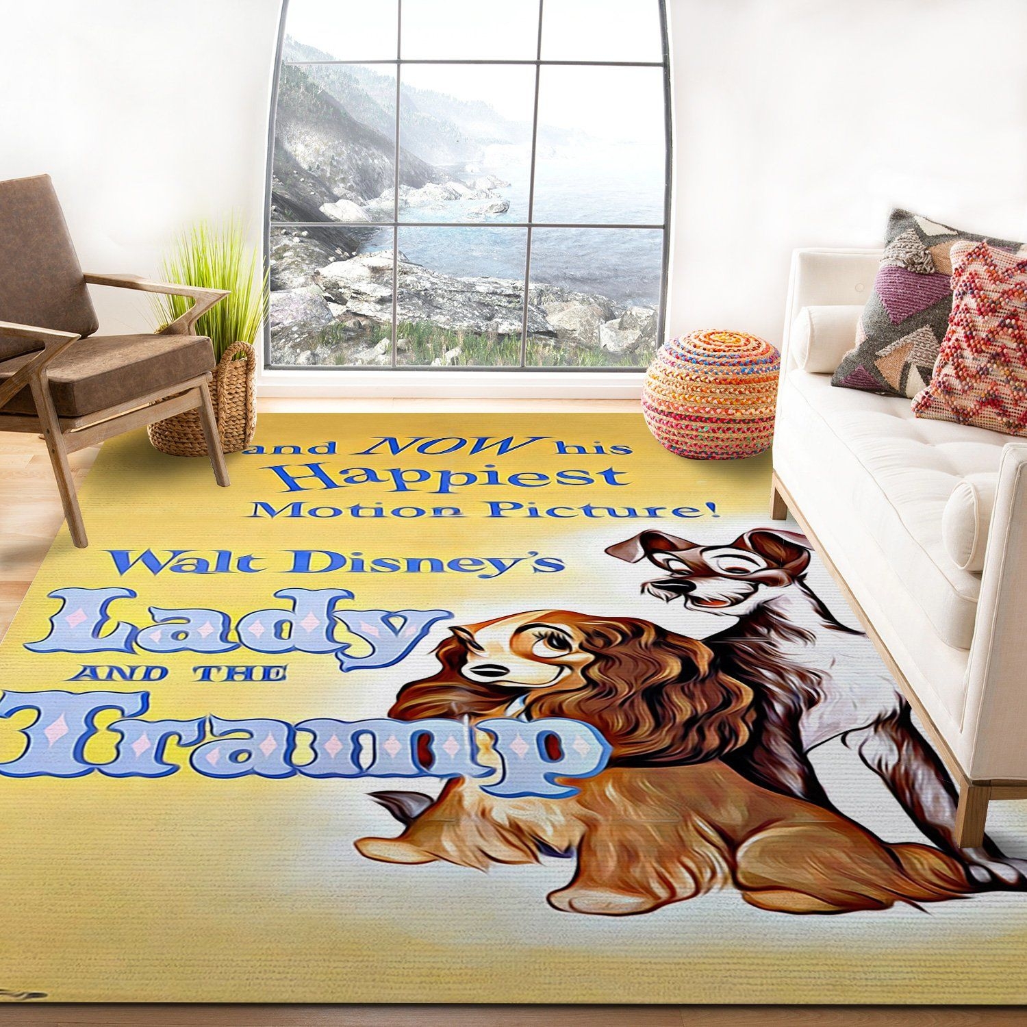 Lady And The Tramp Rug - Unique Anime Apparel for Fans