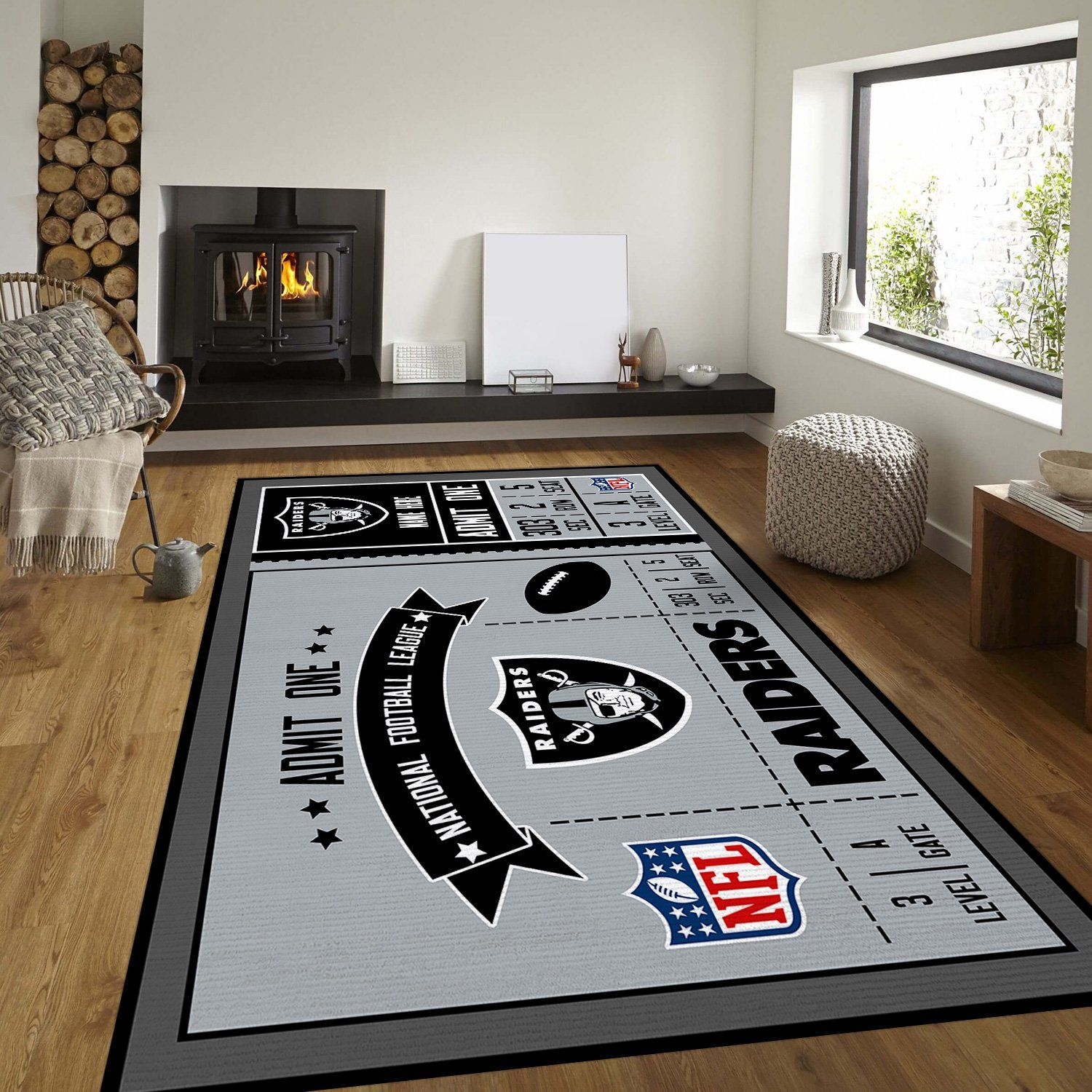 Las Vegas Raiders Rug – Custom Size And Printing - Unique Anime Apparel for Fans