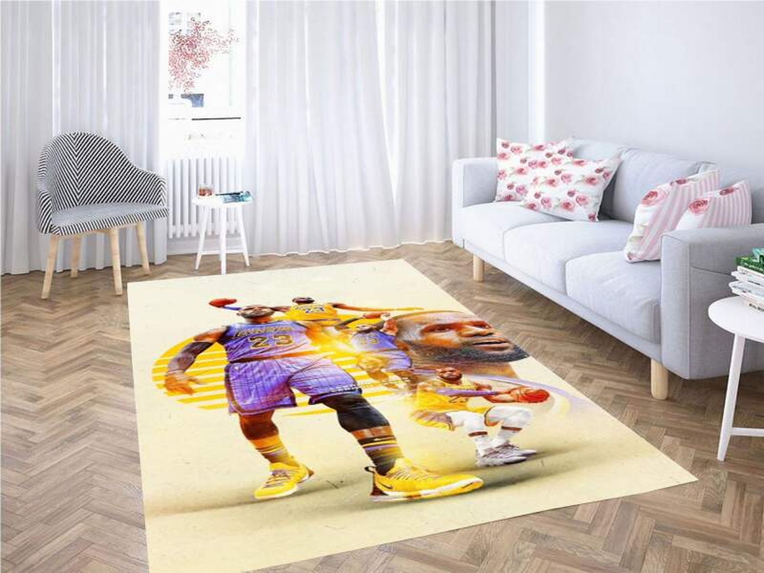 Lebron James Carpet Rug - Unique Anime Apparel for Fans