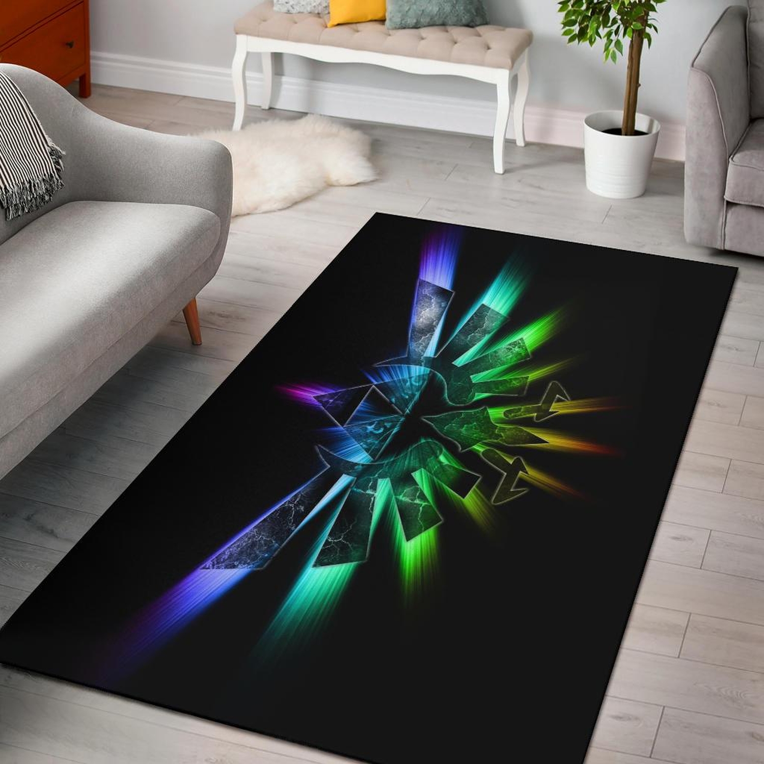 Legend Of Zelda Hd Art Area Rug - Unique Anime Apparel for Fans