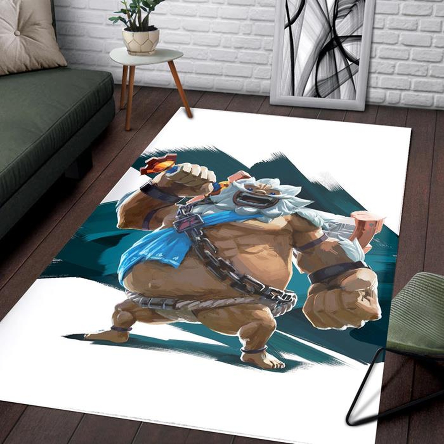 Legend Zelda Breath Daruk Rug – Custom Size And Printing - Unique Anime Apparel for Fans