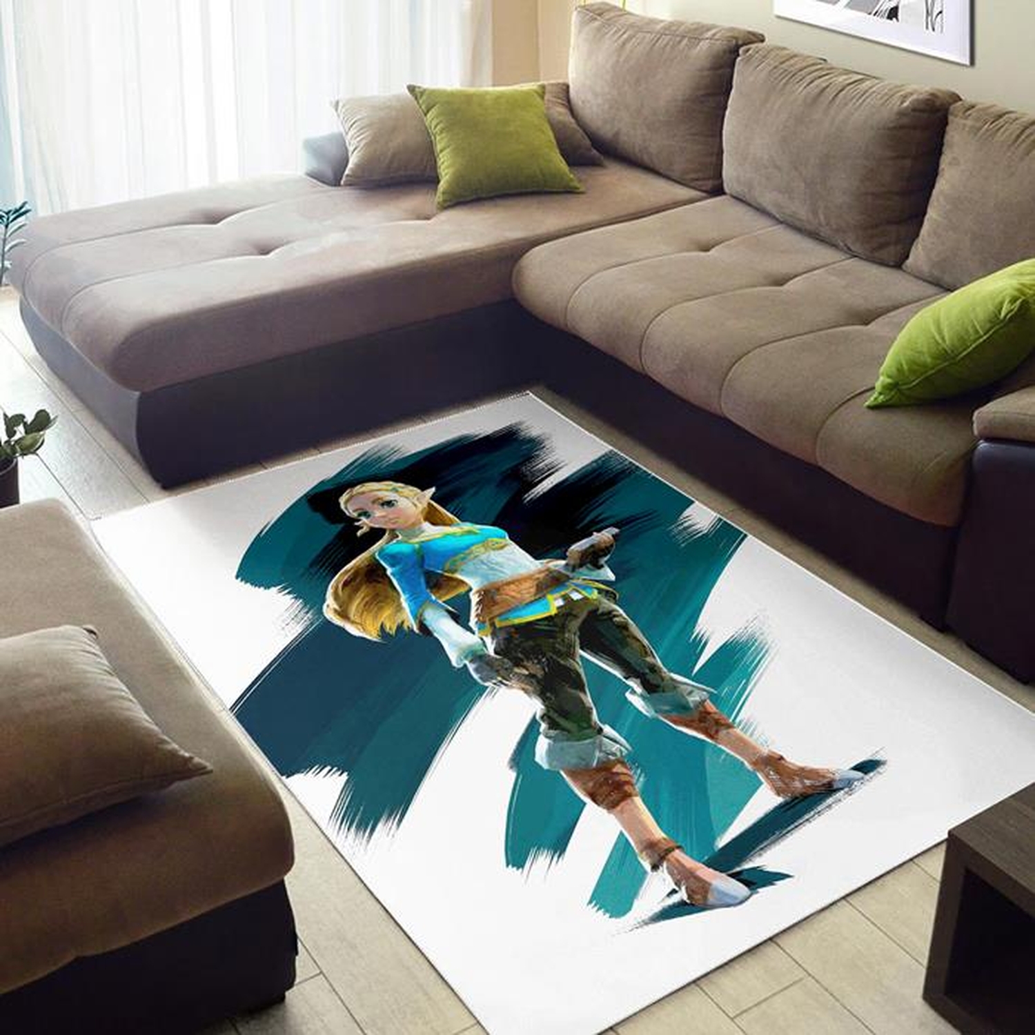 Legend Zelda Breath Prince Rug - Unique Anime Apparel for Fans