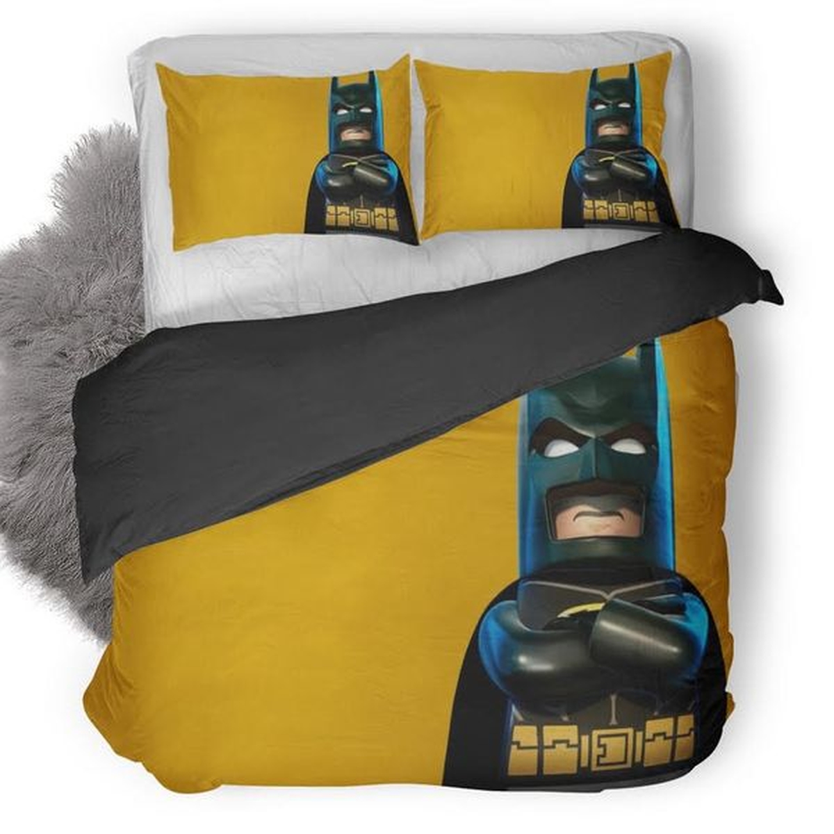 Lego Batman Superhero Duvet Cover Bedding Set - Unique Anime Apparel for Fans