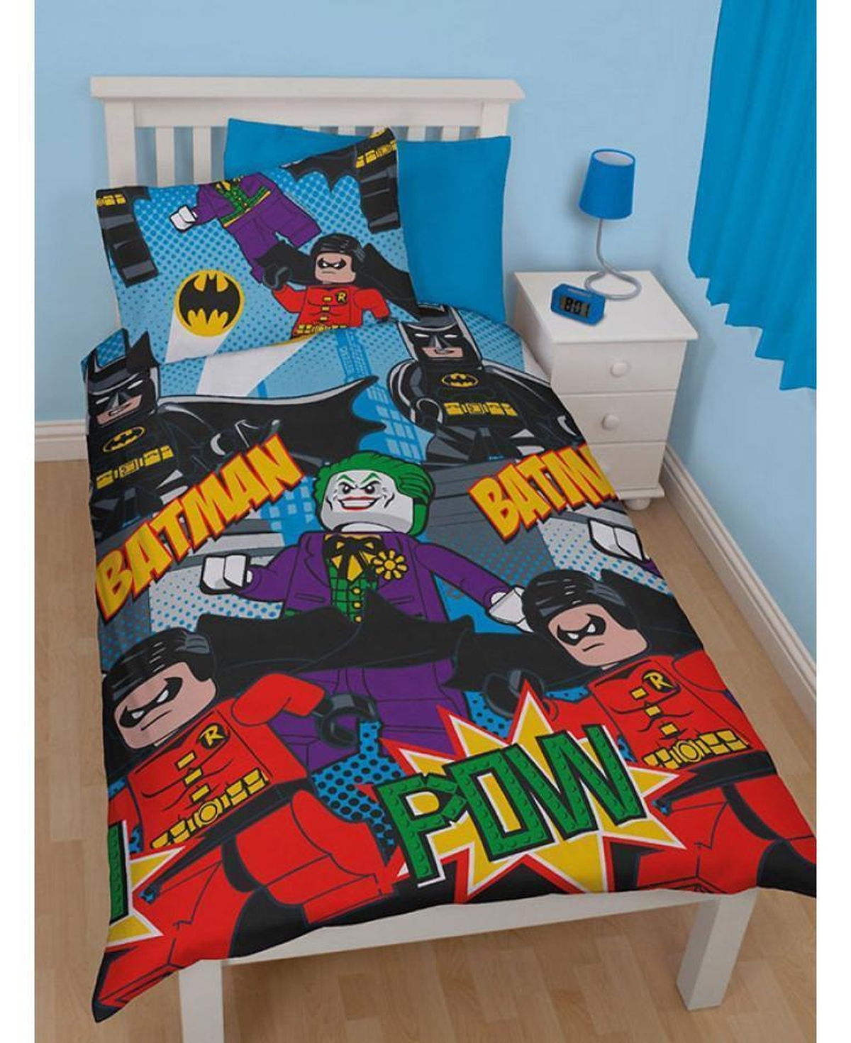Lego Dc Superheroes Batman Dynamic Duvet Cover Set - Lego Bedding - Unique Anime Apparel for Fans