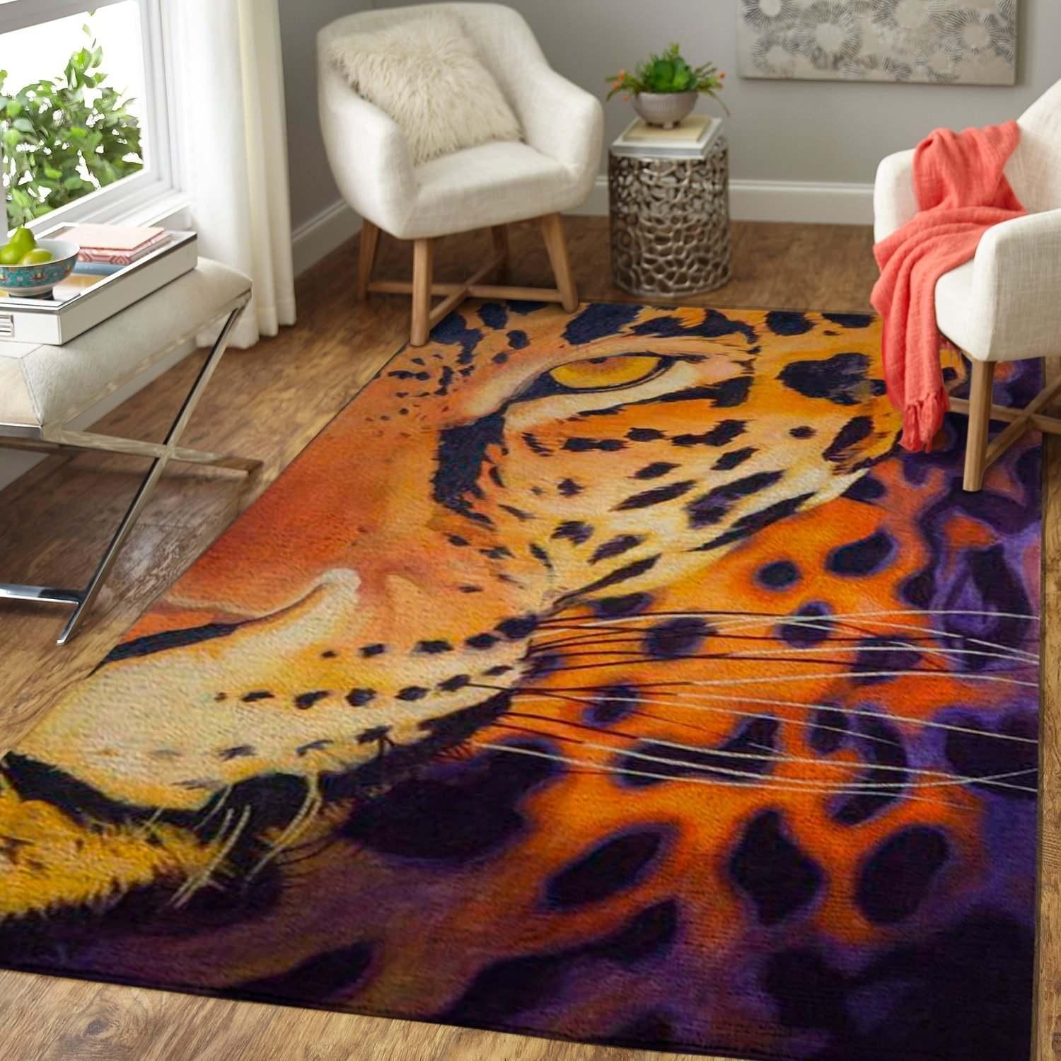 Leopard Area Rug - Unique Anime Apparel for Fans