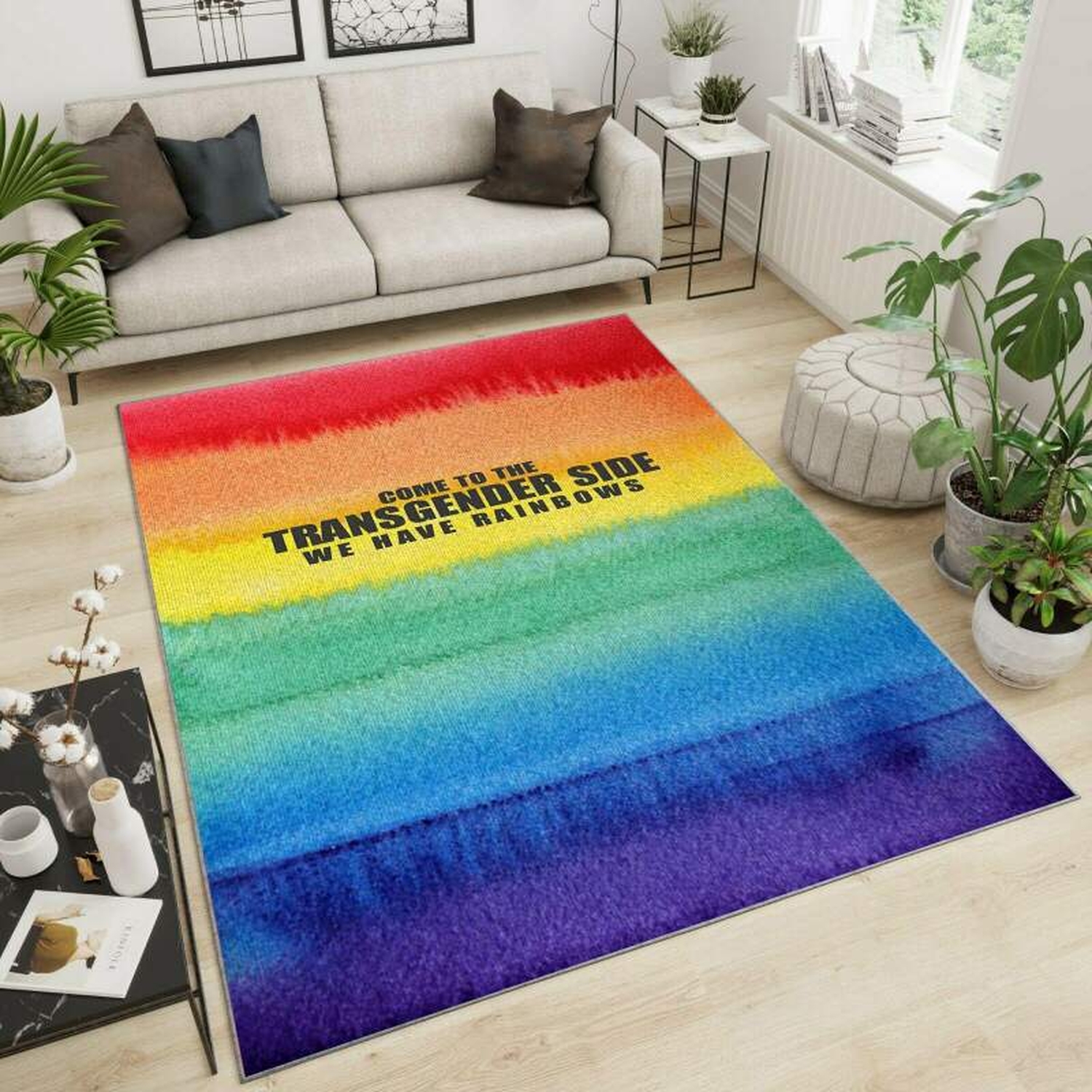 Lgbt Transgender Area Rug - Unique Anime Apparel for Fans