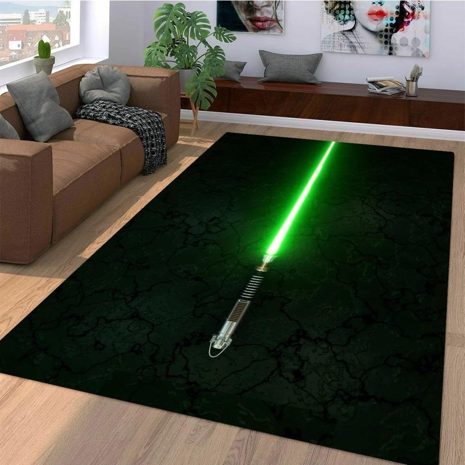 Light Saber Star Wars Area Rug - Unique Anime Apparel for Fans