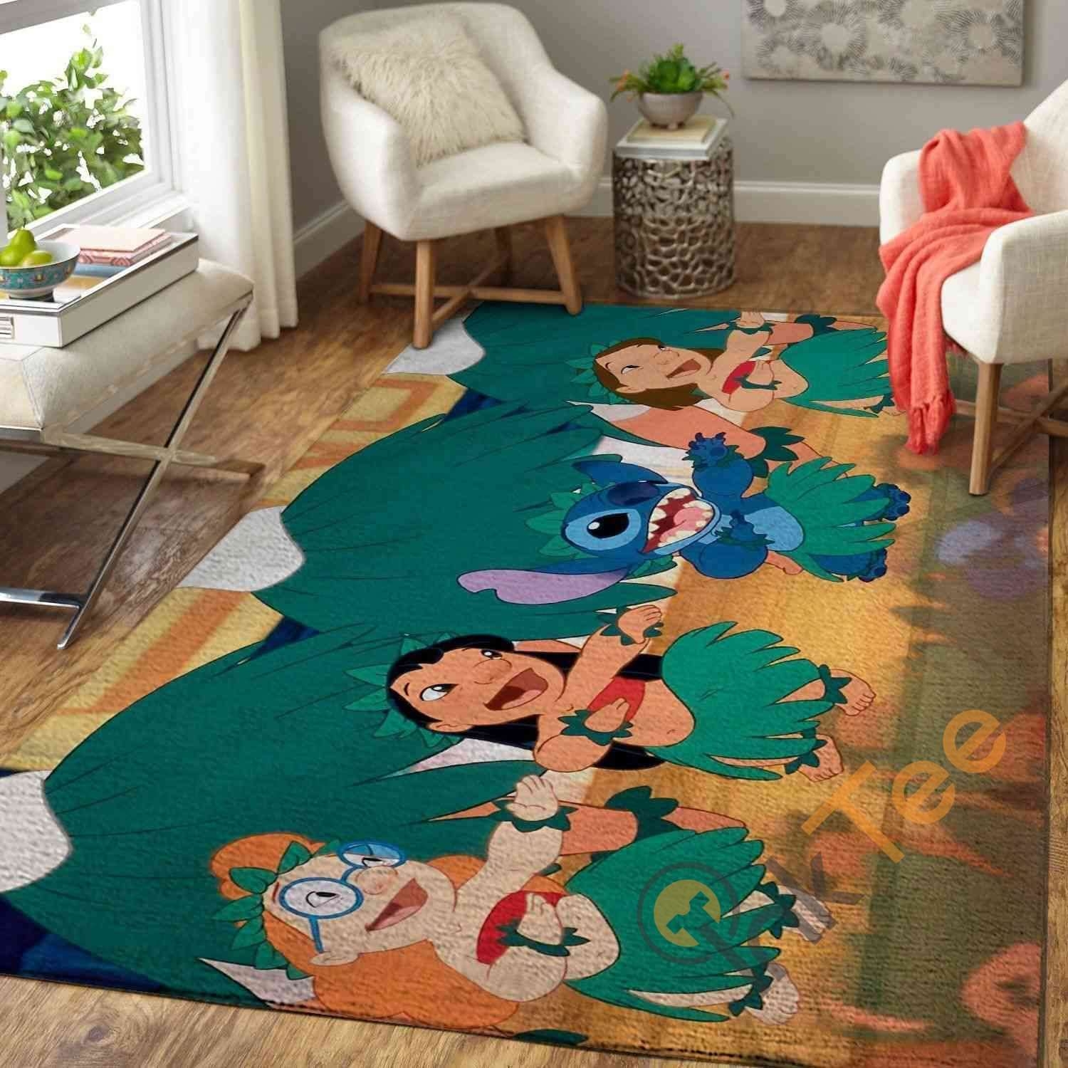 Lilo Stitch Area Rug - Unique Anime Apparel for Fans