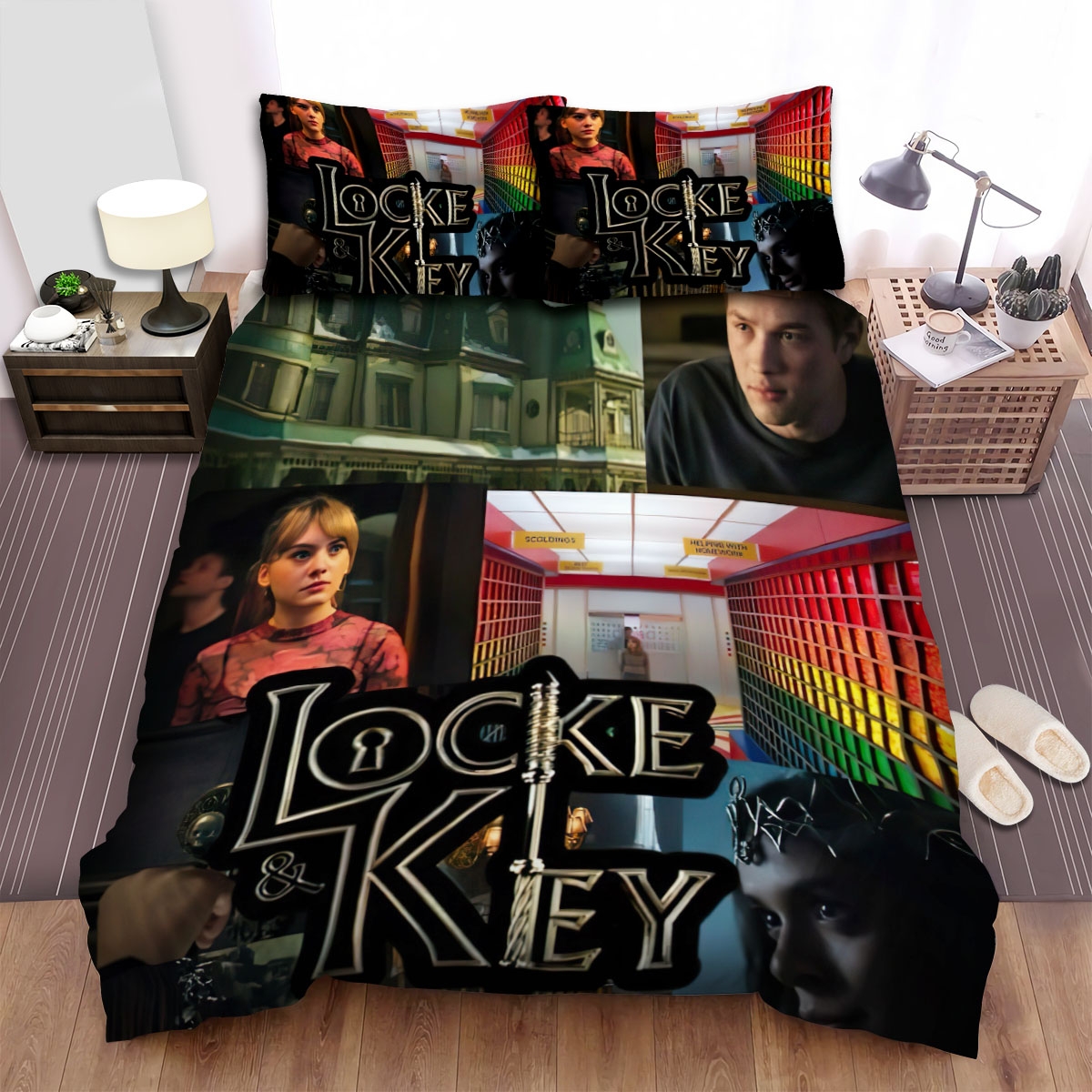 Locke & Key (2020) Movie Art Bed Sheets Spread Duvet Cover Bedding Set Ver 2 - Unique Anime Apparel for Fans