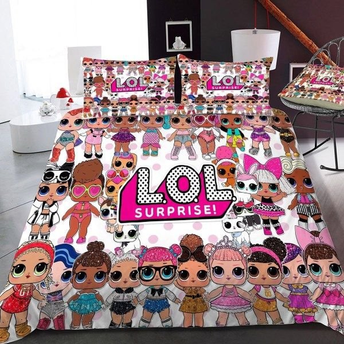 Lol Surprise! Version 15 Duvet Cover Bedding Set - Unique Anime Apparel for Fans