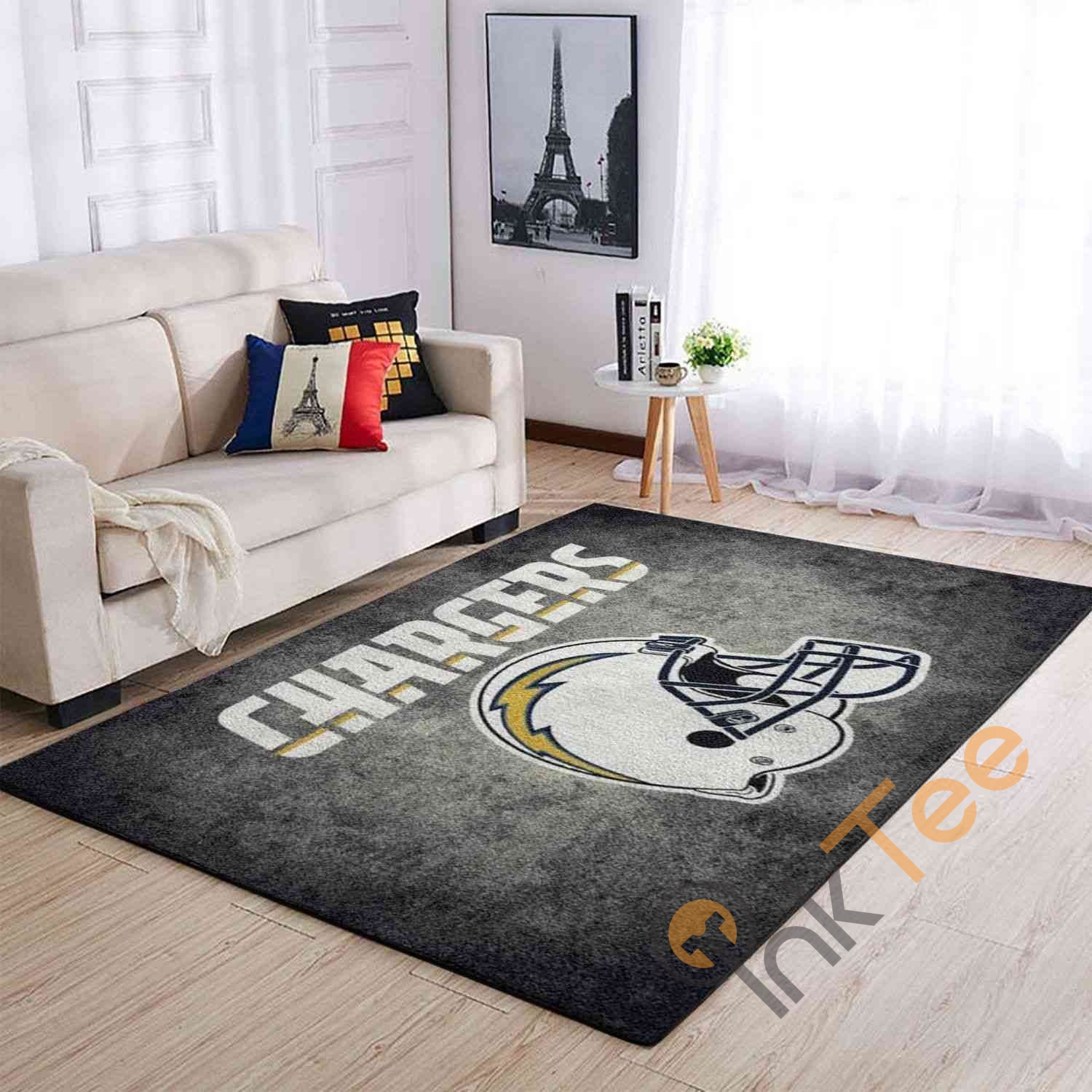 Los Angeles Chargers Area Rug - Unique Anime Apparel for Fans