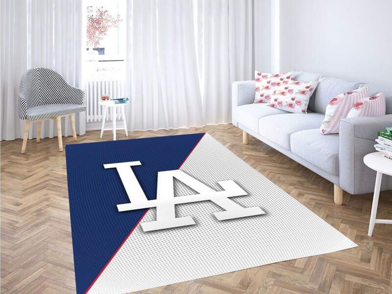 Los Angeles Dodgers Carpet Rug - Unique Anime Apparel for Fans
