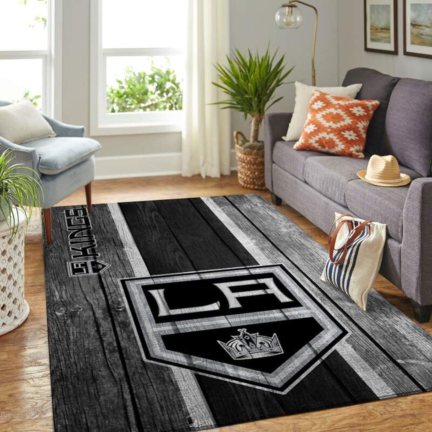Los Angeles Kings Living Room Area Rug - Unique Anime Apparel for Fans