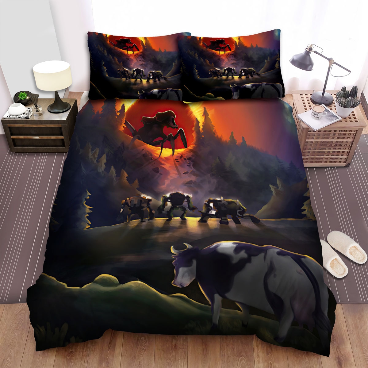 Love Death & Robots Suits Movie Poster Bed Sheets Spread Duvet Cover Bedding Set Ver 1 - Unique Anime Apparel for Fans