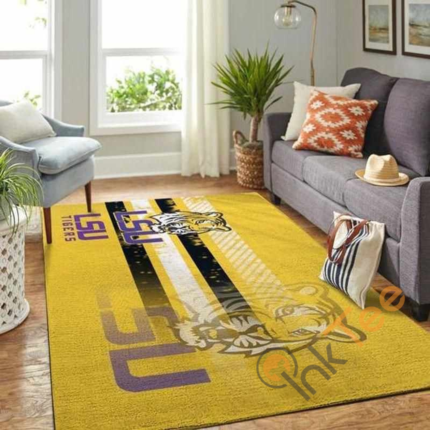 Lsu Tigers Area Rug - Unique Anime Apparel for Fans