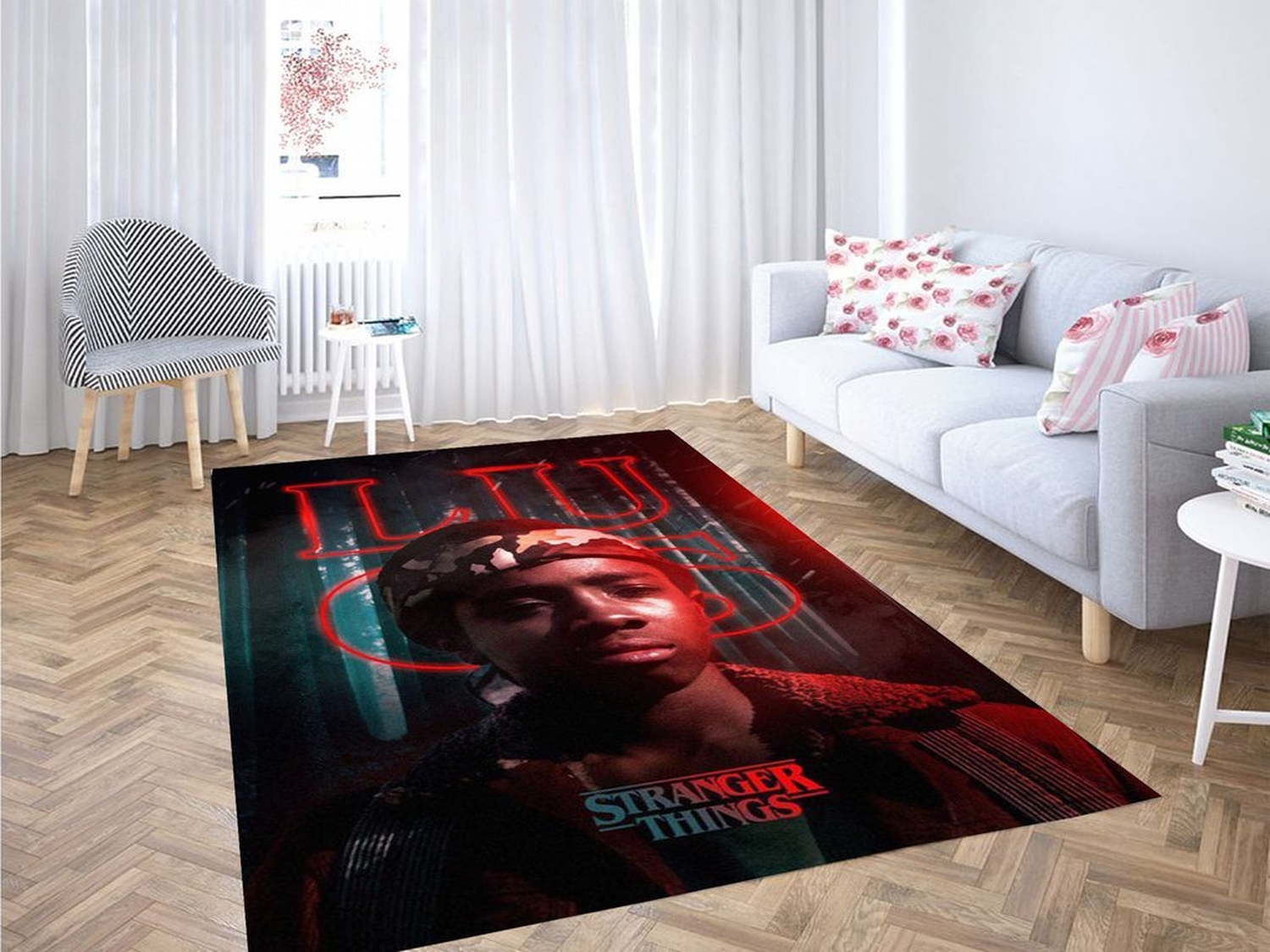 Lucas Stranger Things Living Room Modern Carpet Rug - Unique Anime Apparel for Fans