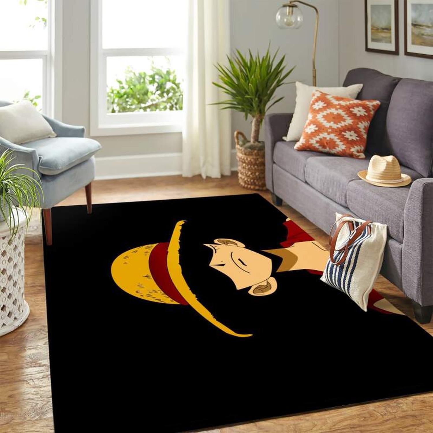 Luffy Anime One Peace Carpet Floor Area Rug - Unique Anime Apparel for Fans