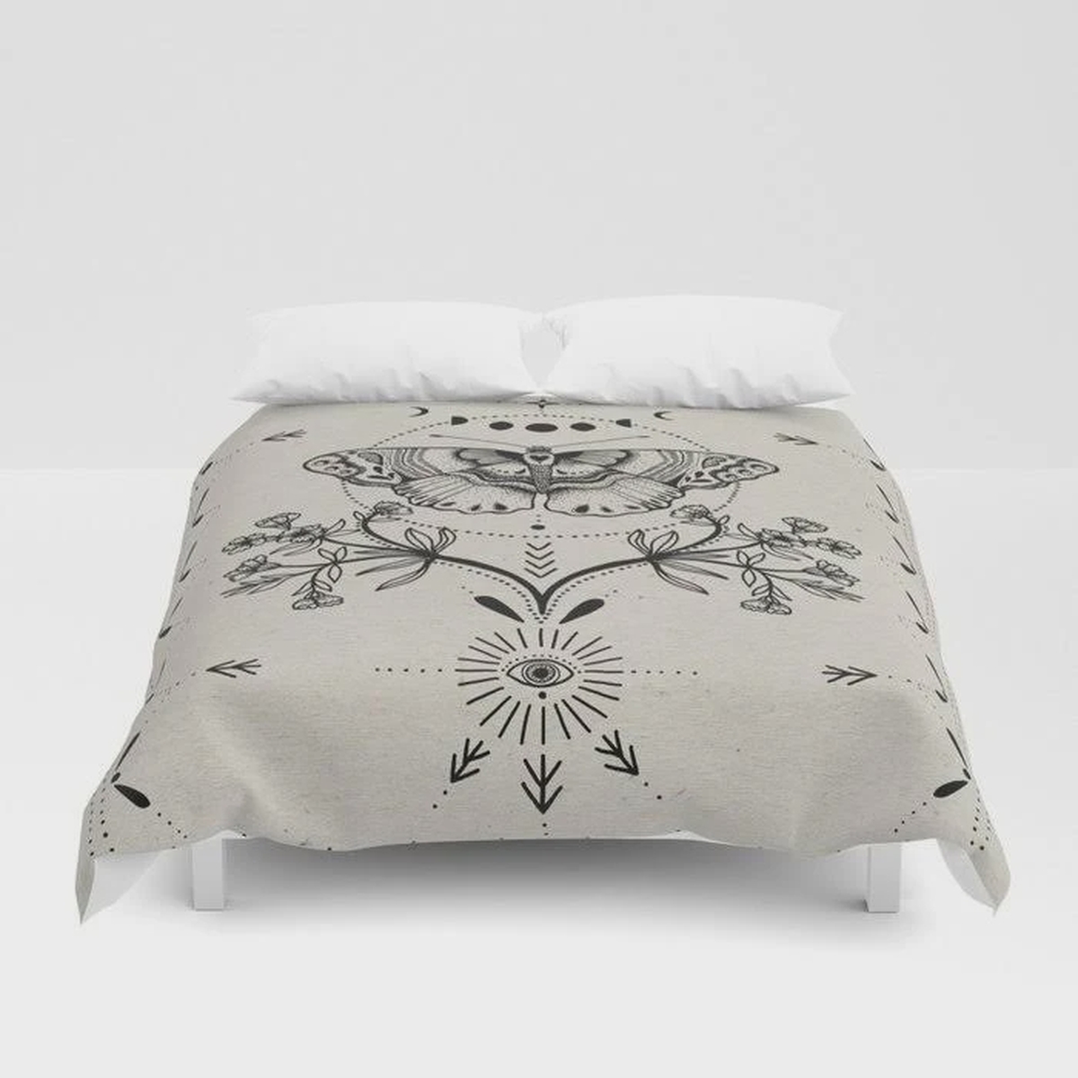 Magical Moth Bed Sheets Spread Comforter Duvet Cover Bedding Set - Unique Anime Apparel for Fans