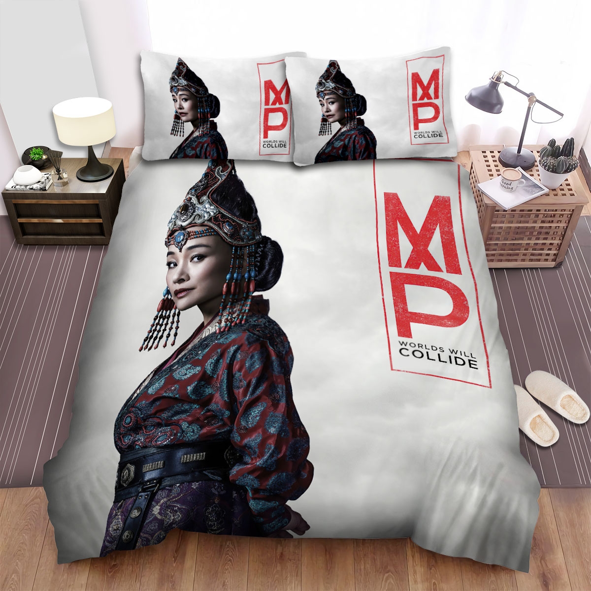 Marco Polo Movie Poster 2 Bed Sheets Spread Duvet Cover Bedding Set - Unique Anime Apparel for Fans