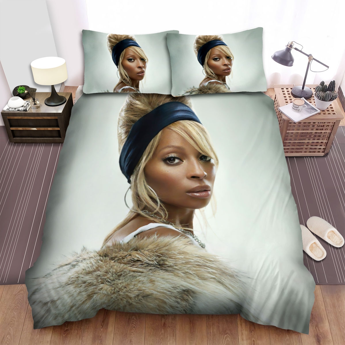 Mary J. Blige Bed Sheets Spread Comforter Duvet Cover Bedding Set - Unique Anime Apparel for Fans