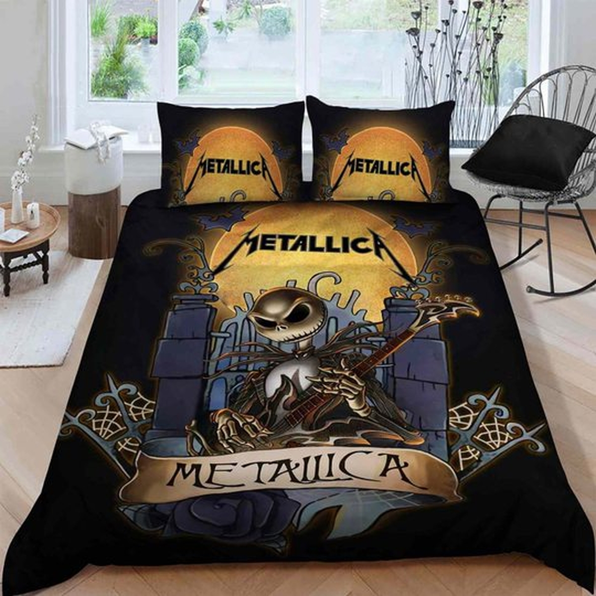 Metallica Bedding Set (Duvet Cover & Pillow Cases) - Unique Anime Apparel for Fans