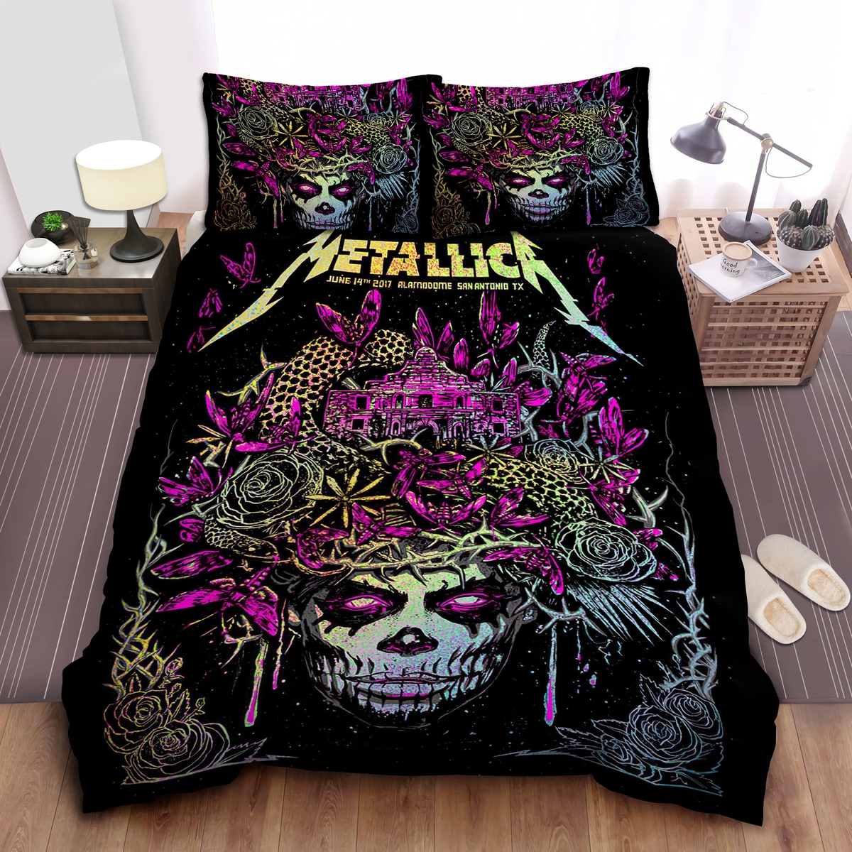 Metallica San Antonio Bed Sheets Spread Duvet Cover Bedding Set - Unique Anime Apparel for Fans