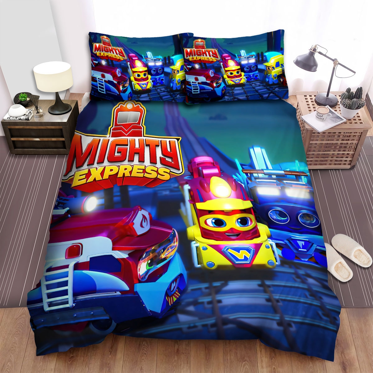 Mighty Express Group Meeting Together Bed Sheets Spread Duvet Cover Bedding Set - Unique Anime Apparel for Fans