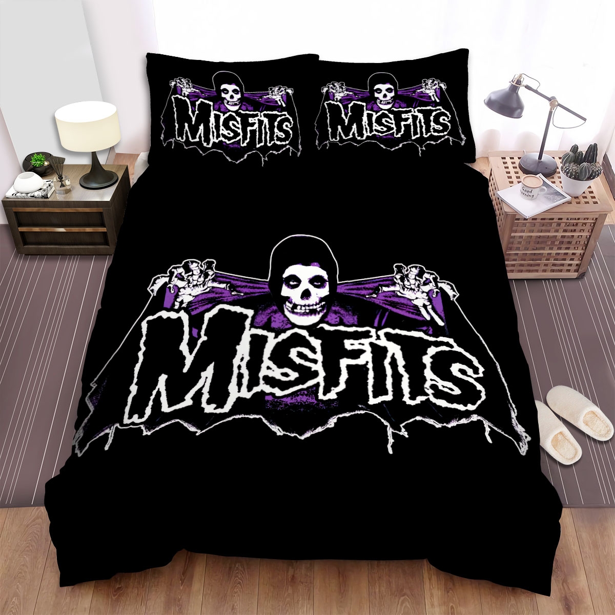 Misfits Artwork Bed Sheets Spread Duvet Cover Bedding Set - Unique Anime Apparel for Fans
