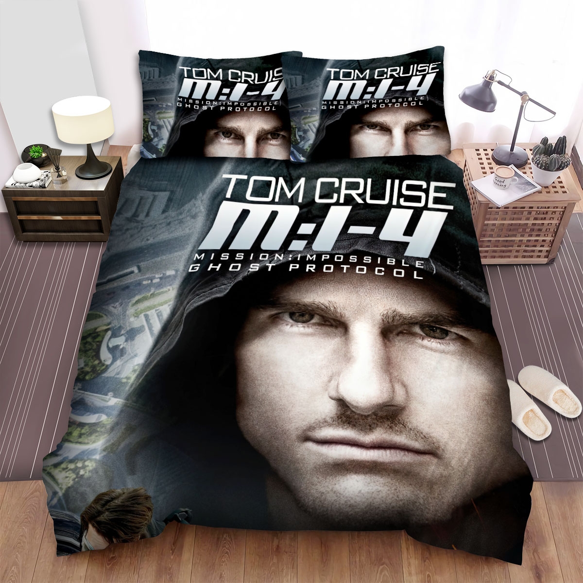 Mission Impossible - Ghost Protocol (2011) Secret Man Movie Poster Bed Sheets Spread Duvet Cover Bedding Set - Unique Anime Apparel for Fans