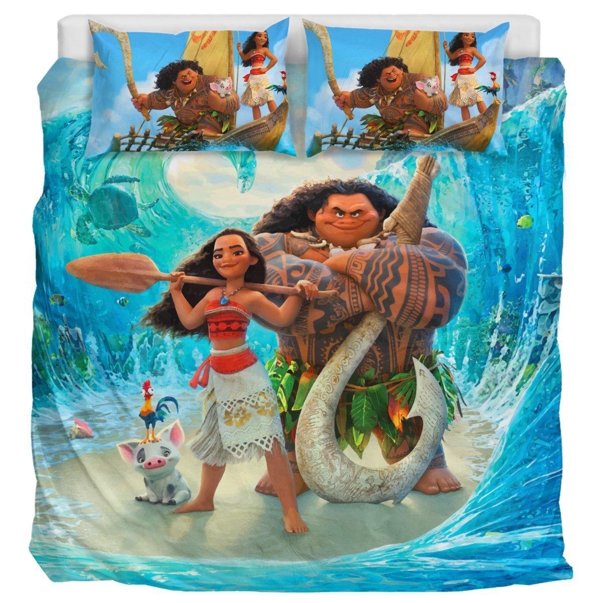 Moana - Bedding Set (Duvet Cover & Pillow Cases) - Unique Anime Apparel for Fans