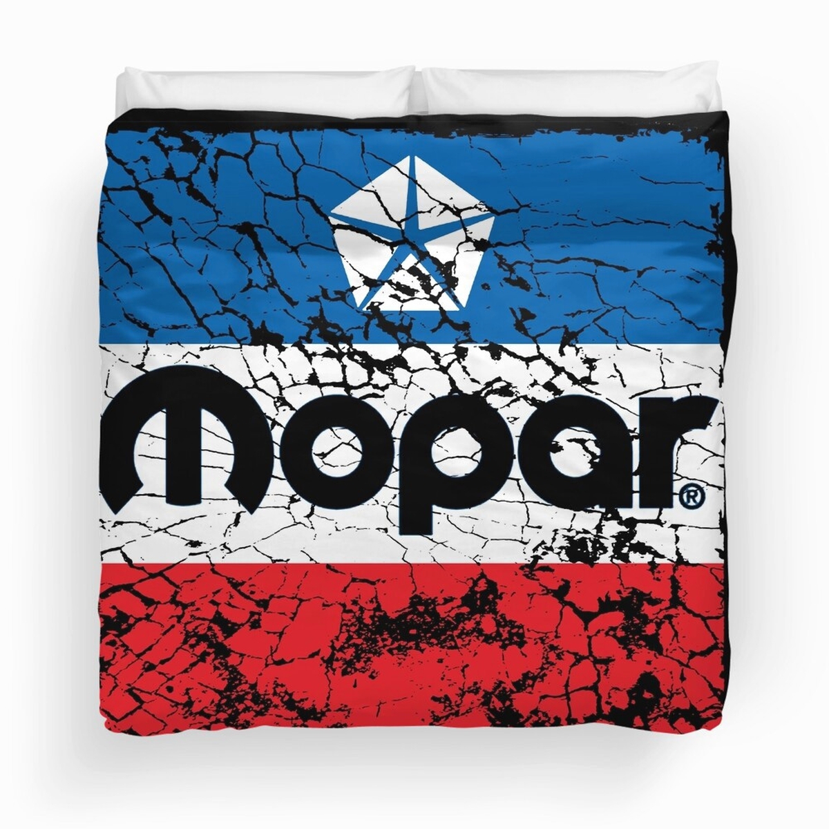 Mopar Old Cracked But So Great Duvet Cover Bedding Set - Unique Anime Apparel for Fans
